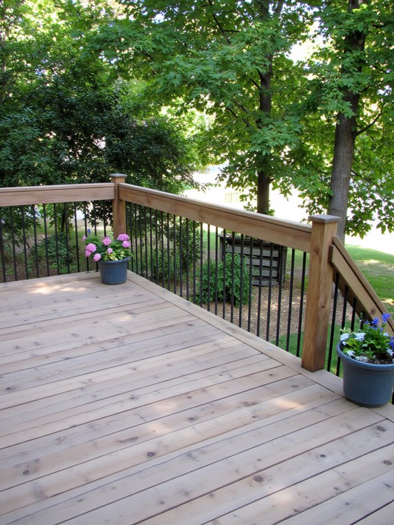 stylish elevated deck views