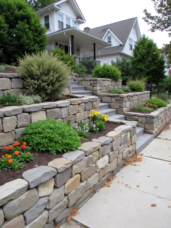 stylish functional retaining walls