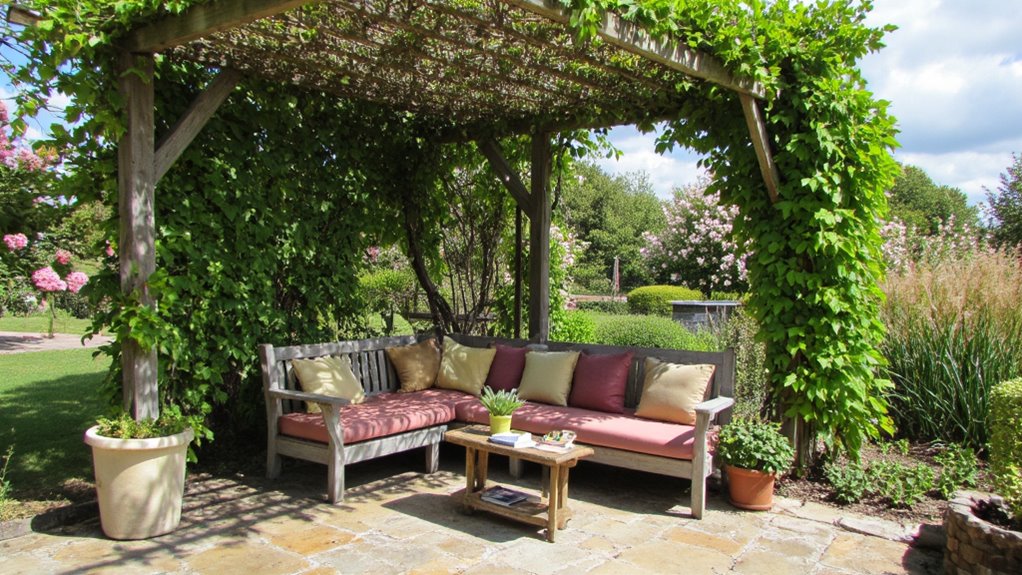 stylish outdoor living retreat