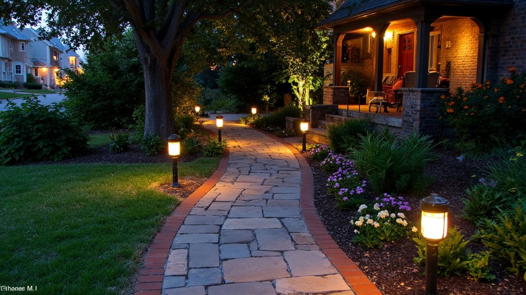 stylish outdoor path lighting