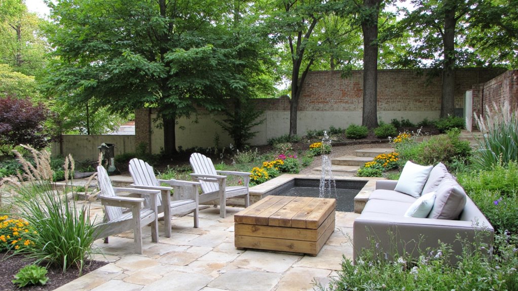 stylish outdoor seating areas