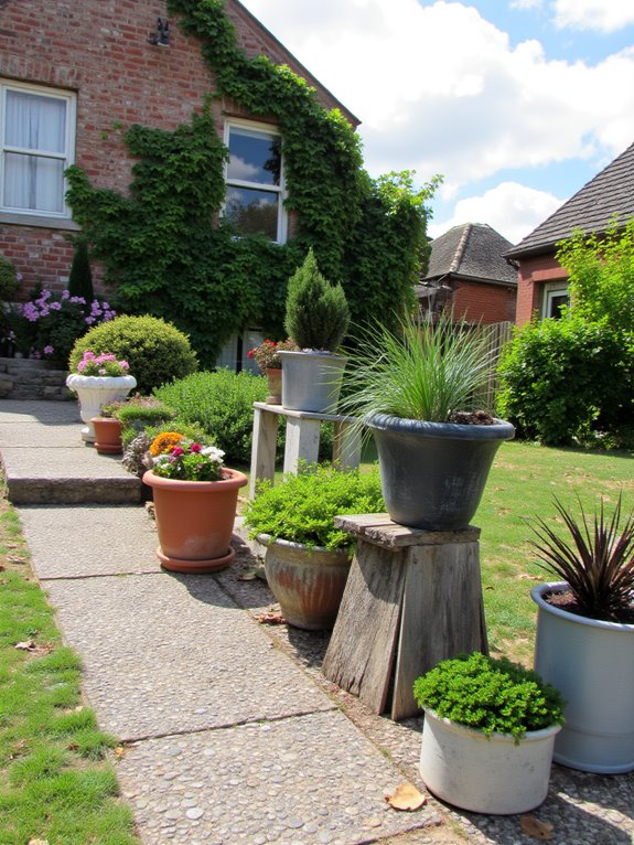 stylish planters enhance design