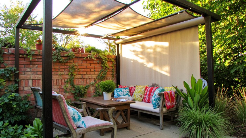 stylish retractable canopy shade