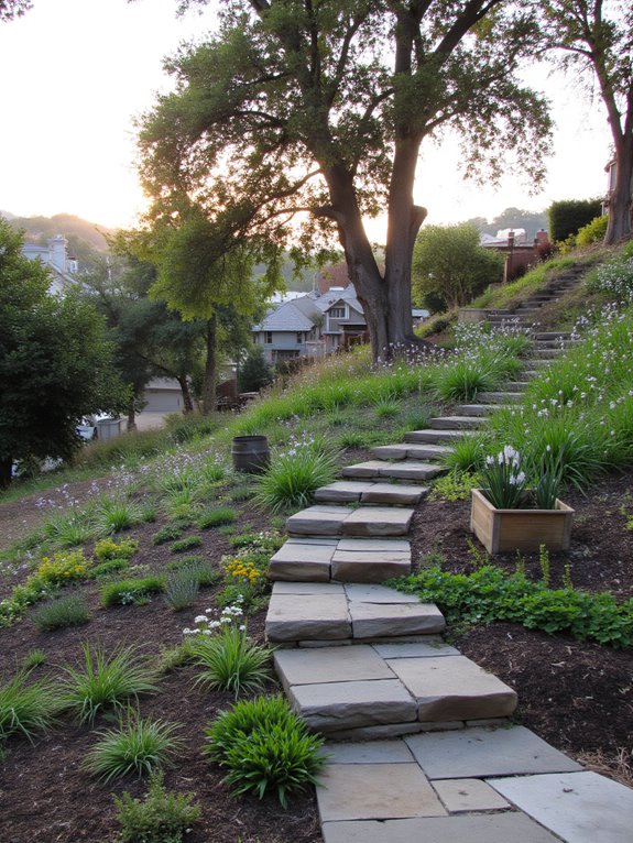 sustainable hillside garden practices