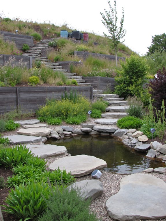 sustainable hillside garden techniques