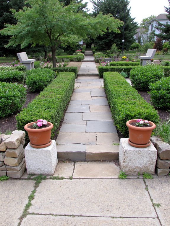 symmetrical garden design balance