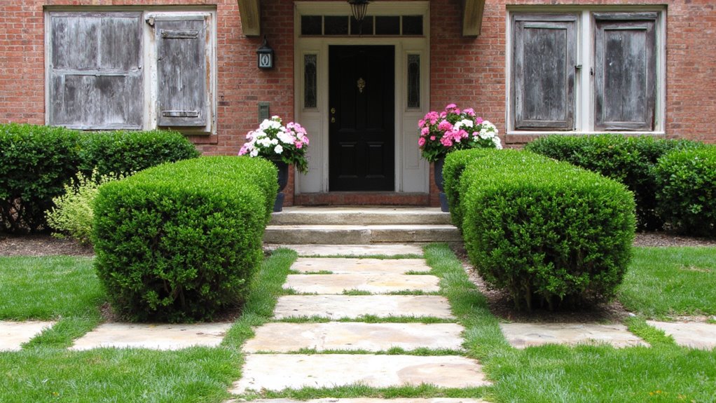 symmetrical outdoor design elements