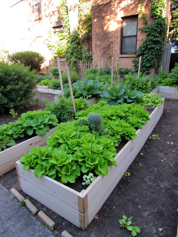 terraced beds for vegetables