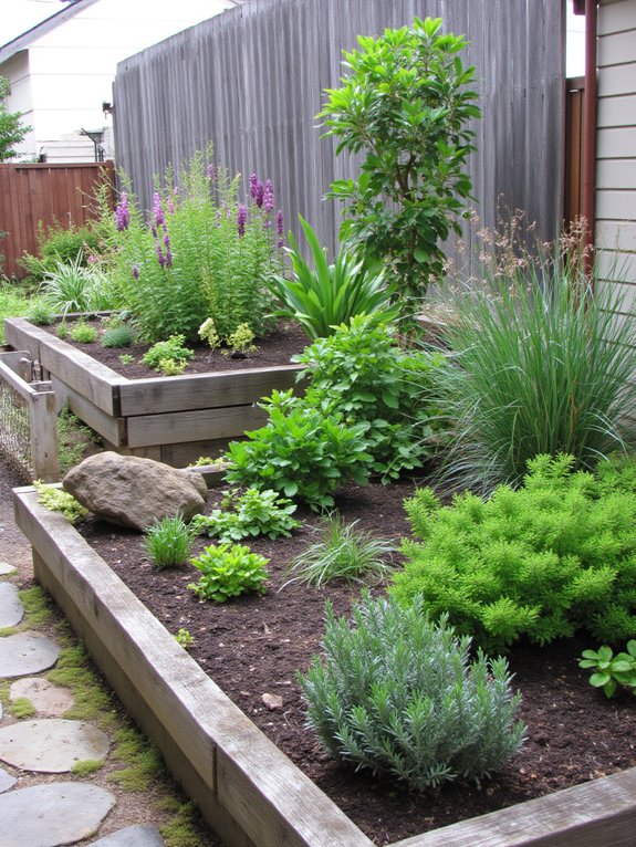 terraced garden beds creation