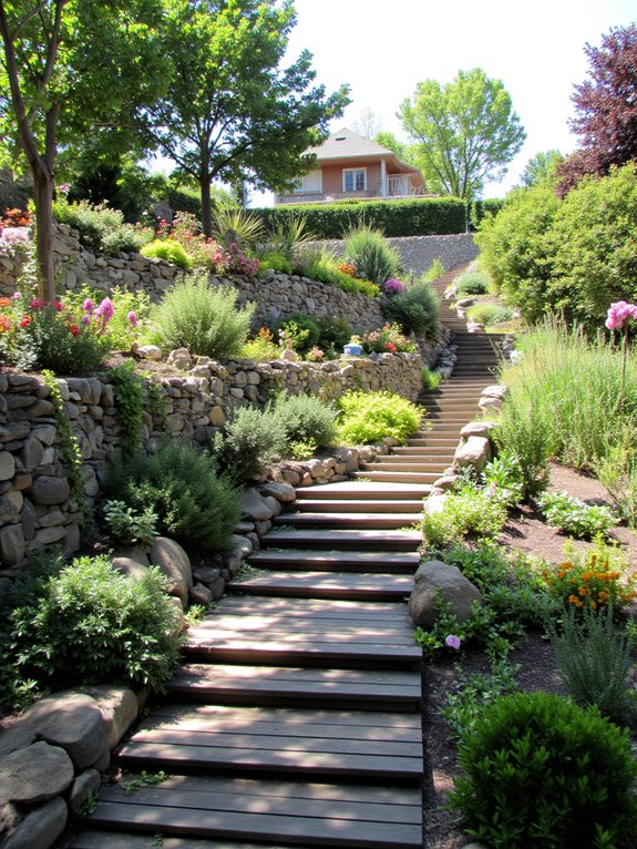 terraced gardens enhance landscapes