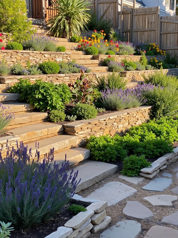 terraced gardens for landscaping