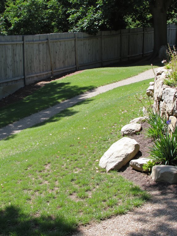 terraced sections prevent erosion