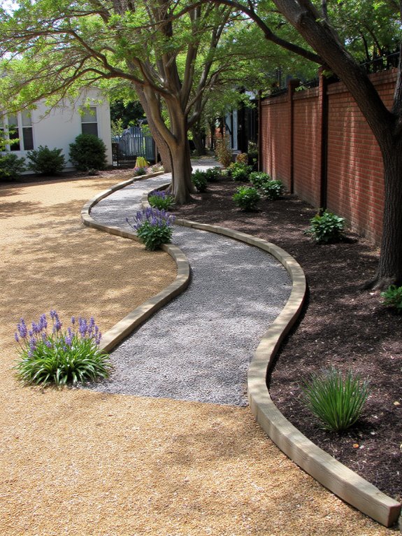 textured decorative gravel landscaping