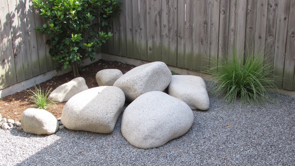 textured minimalist landscape design