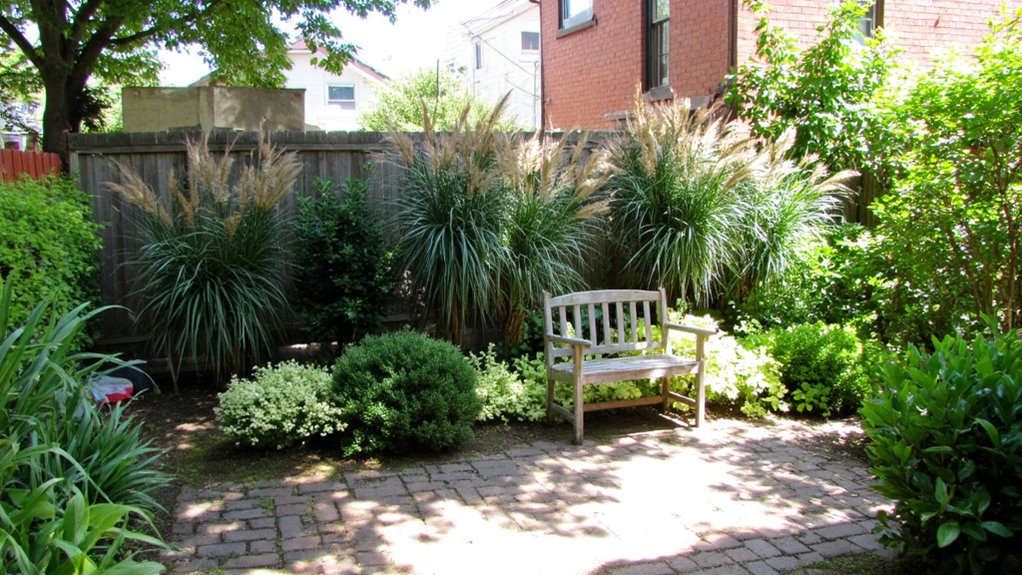 thoughtful planting enhances privacy