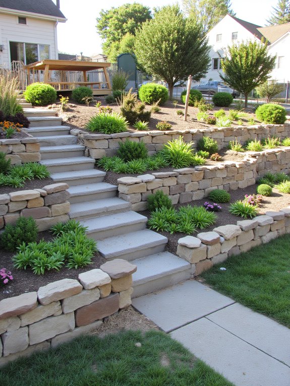 tiered walls for landscapes