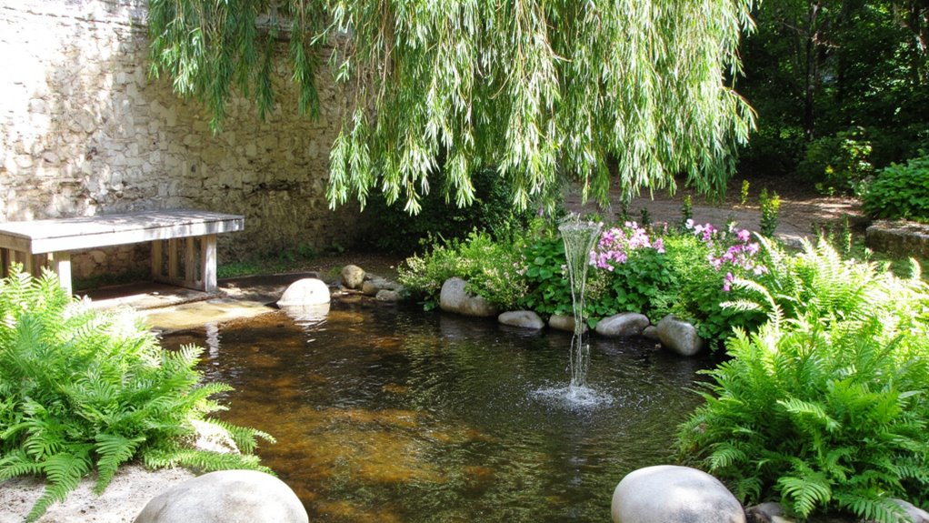 tranquil garden water feature