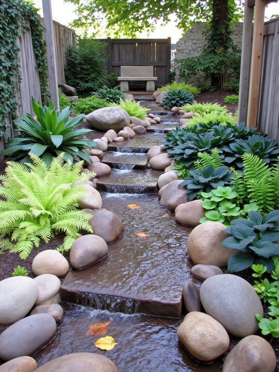 tranquil river rock stream