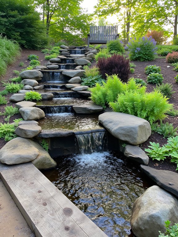 tranquil water feature oasis
