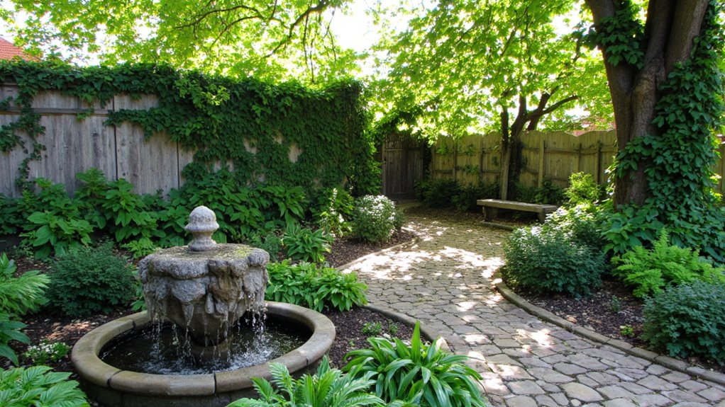 tranquil water feature retreat