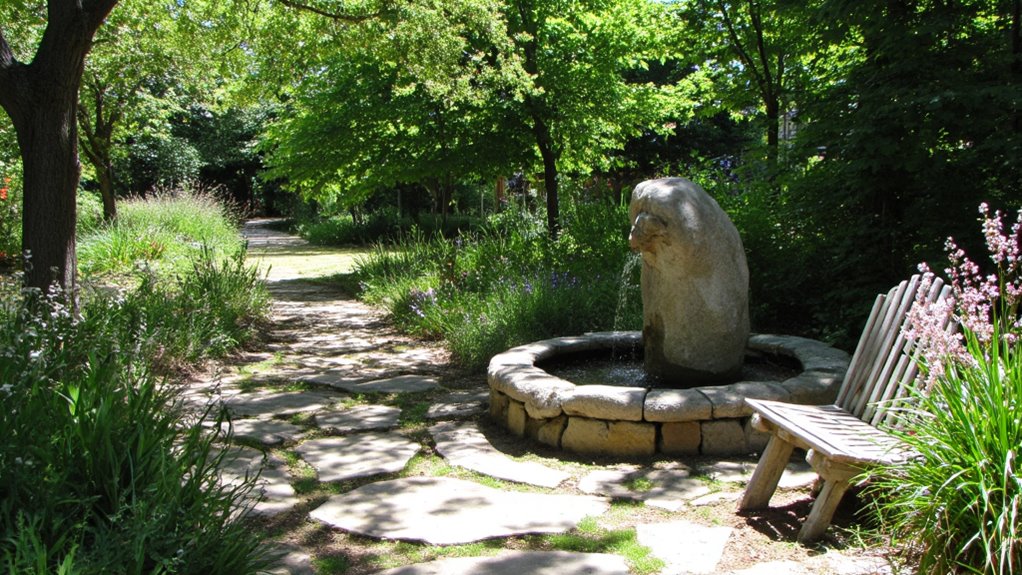 tranquil water features sanctuary