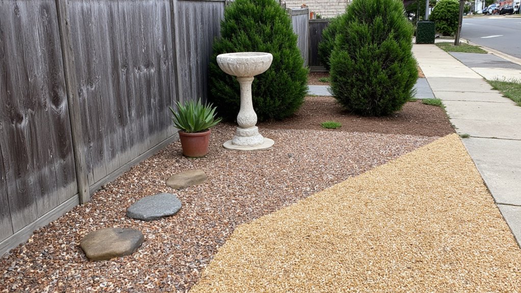 transform corners with gravel