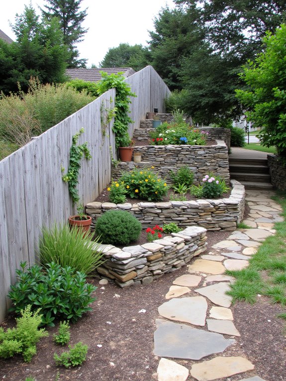 transform sloped garden aesthetics
