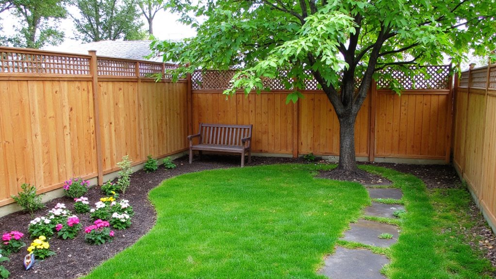 transform yard with decorative fencing