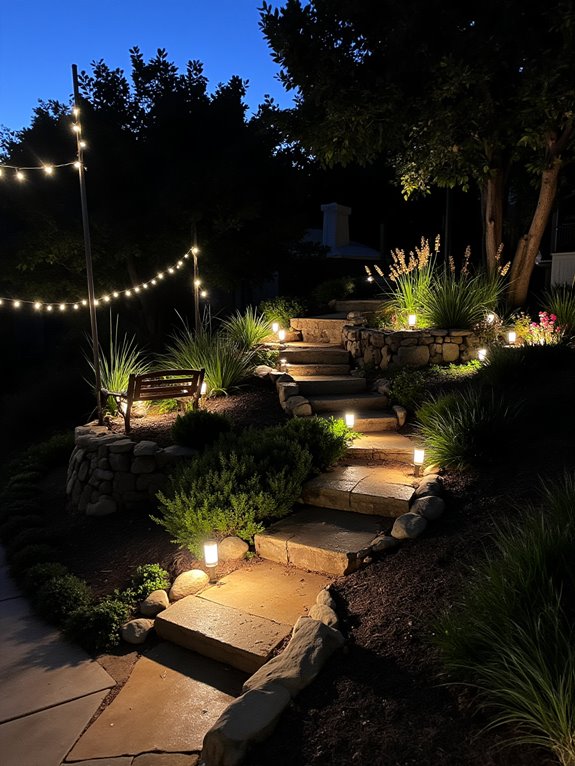 transformative evening outdoor lighting