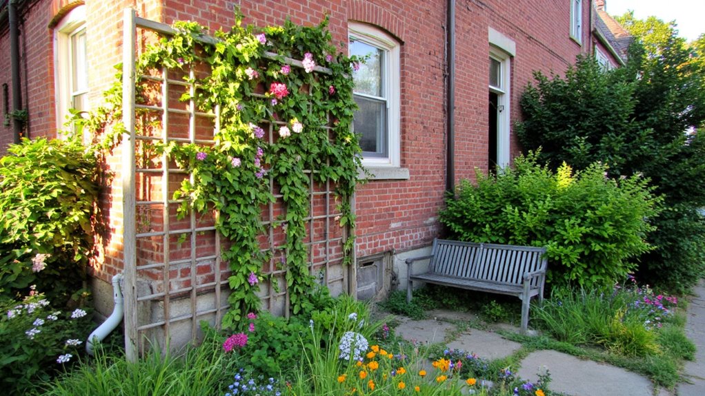 trellis enhances front yard