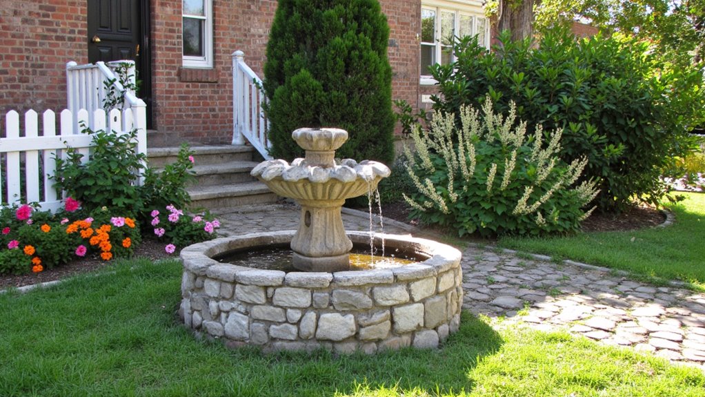 trickling water enhances tranquility