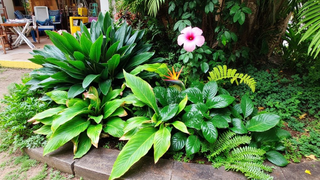 tropical oasis corner bed