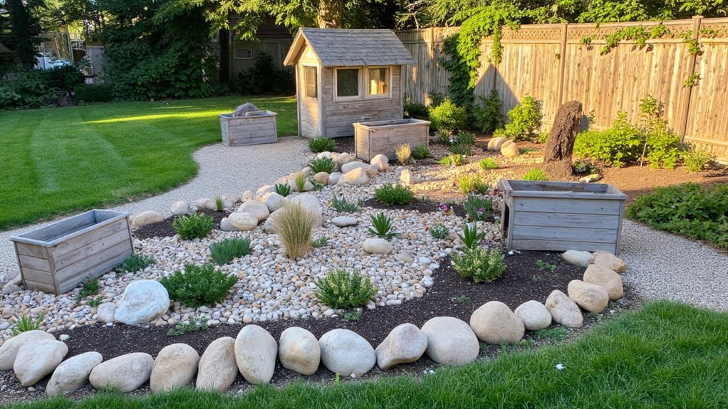unique rock garden design