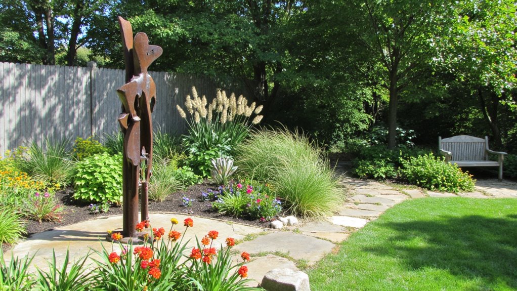 unique sculptures enhance ambiance