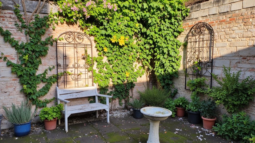 vertical decorative trellises elevate gardens