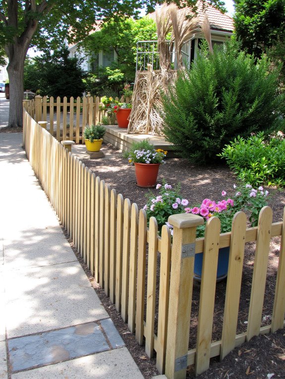 vertical gardening with fencing