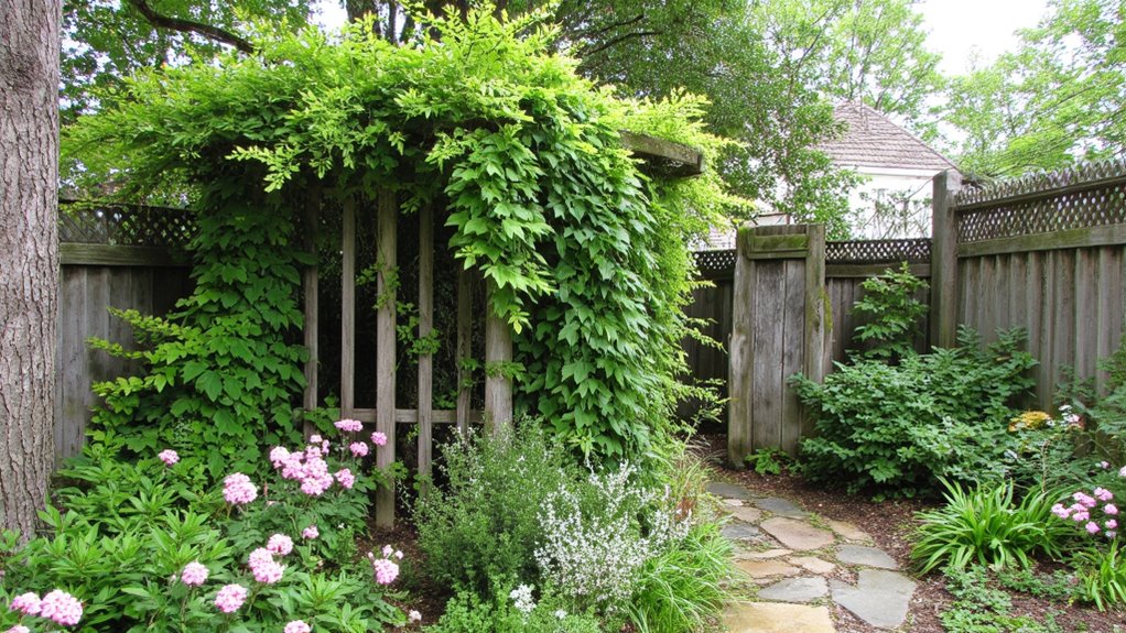 vertical gardening with trellises