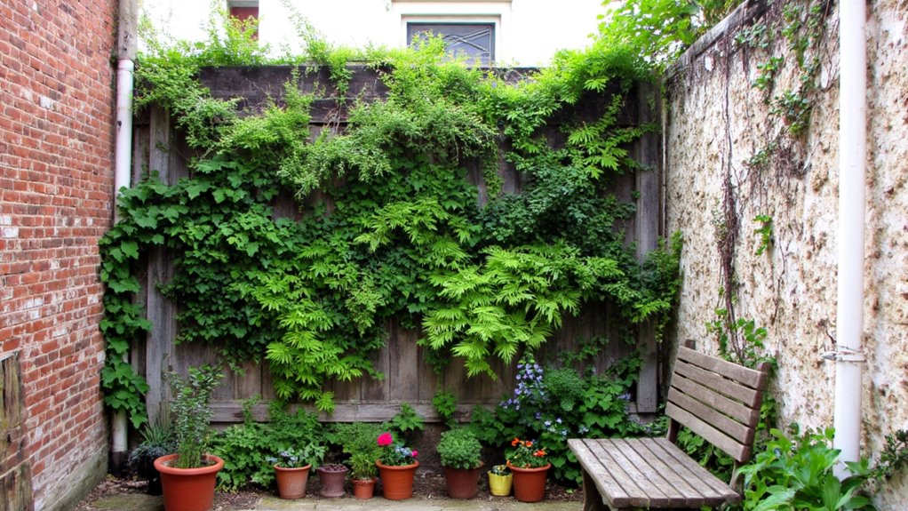 vertical gardens in corners