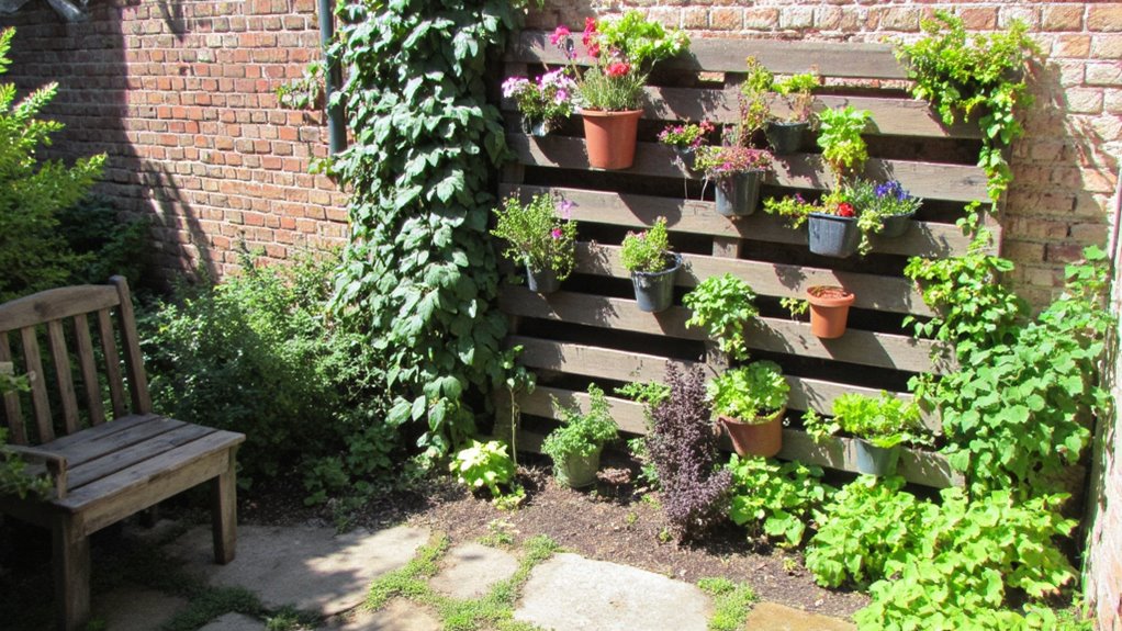 vertical pallet garden transformation