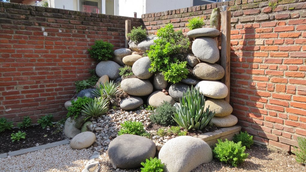 vertical rock garden design