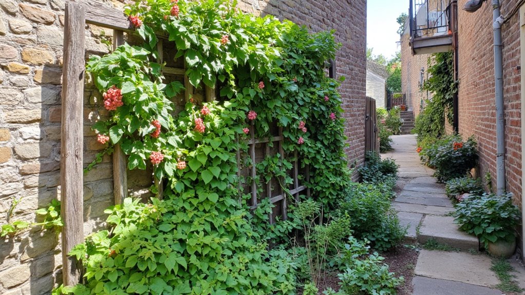 vertical trellis for climbing plants