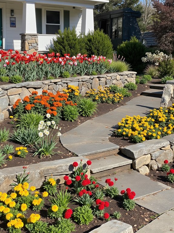 vibrant diverse floral landscape