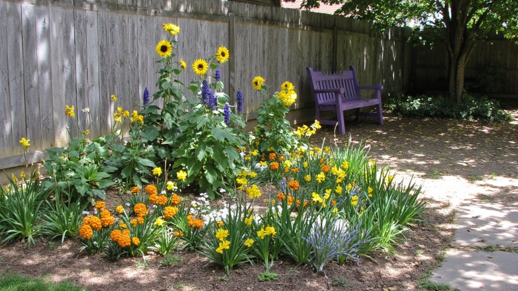 vibrant flower beds transformation