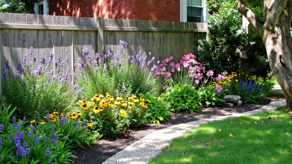 vibrant low maintenance perennial garden