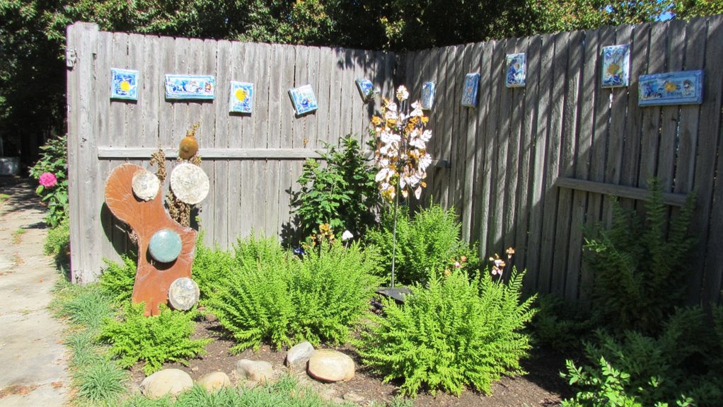 vibrant outdoor art display