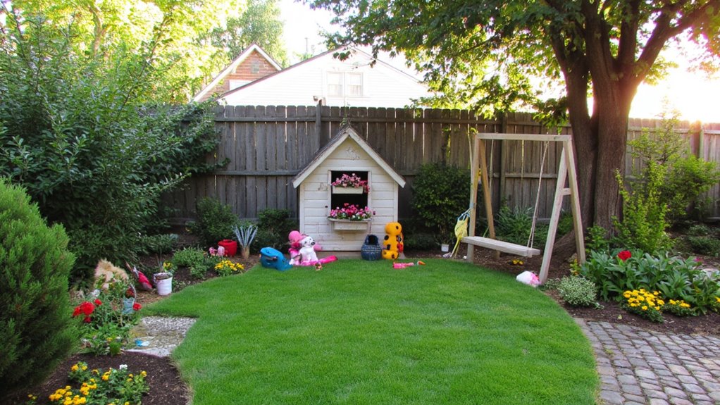 vibrant play area created