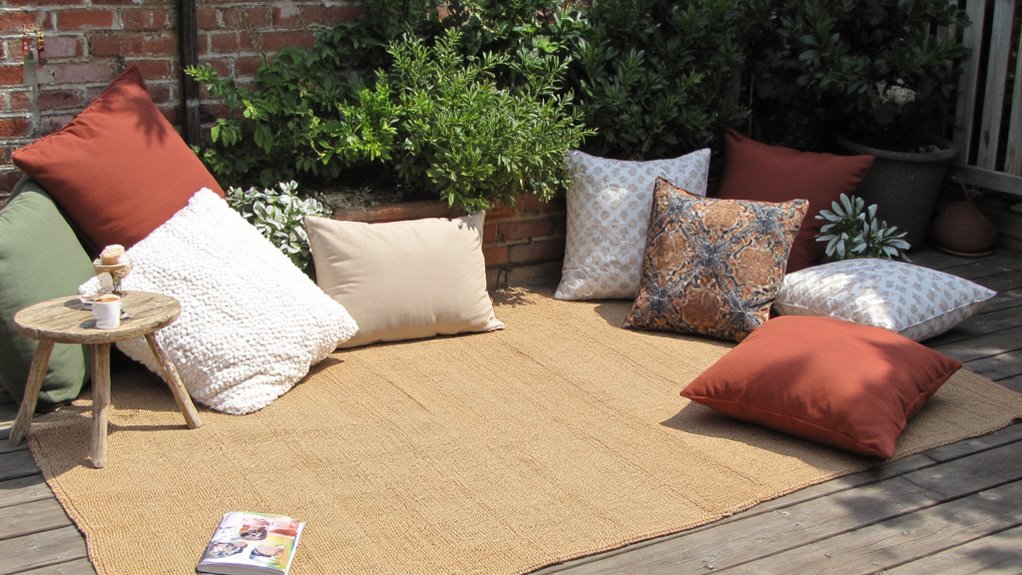 vibrant rugs plush cushions