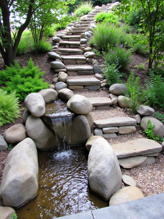 water features enhance pathways