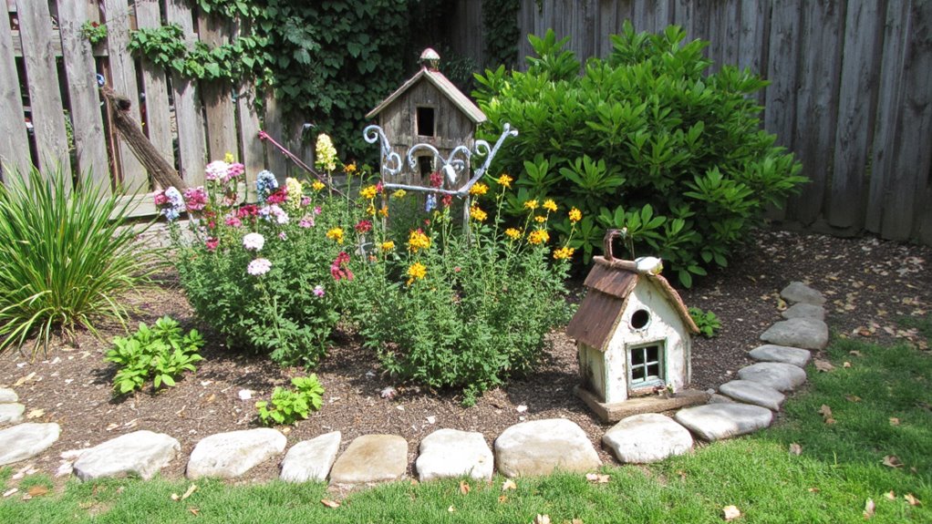 whimsical garden art enhancements