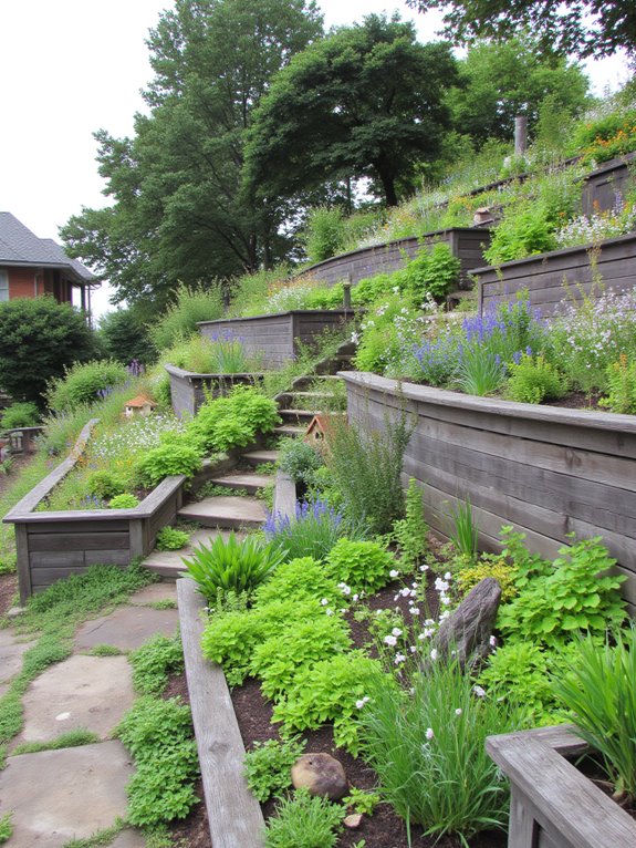 wildlife friendly tiered gardens